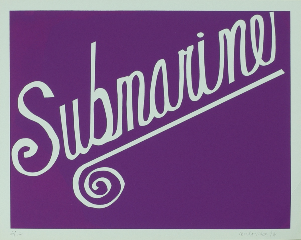 Submarine violet, série Coke'n stock, Carmen Coulombe, 1974