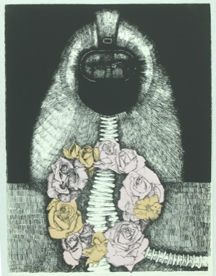 Le baptême, sérigraphie, 1980