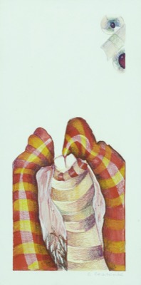 L'Amoureux (Tarot érotique), technique mixte, 2000